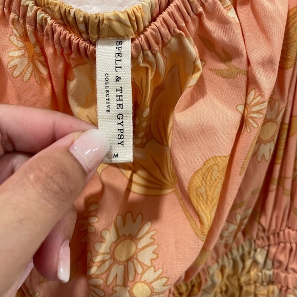 Spell and the Gypsy Sloan Soiree Dress Peach - Picture 4 of 7